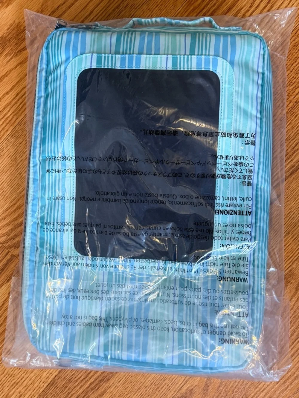 Lug Delta 17” Laptop Case - Love Waves Aqua NWT